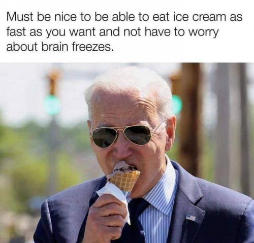 Biden eating ice cream