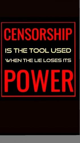 censorship is the tool 12348957985475745904879