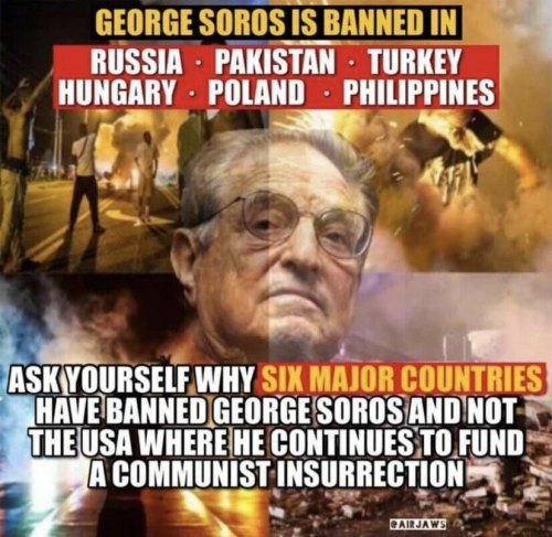 soros is banned