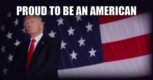President Trump proud to be an American
