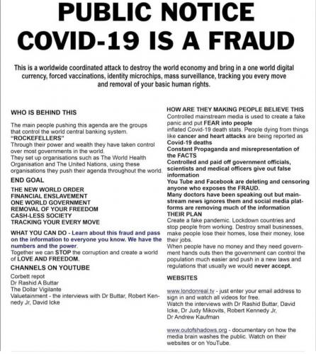 public notice covid is a fraud 89213047105745740376
