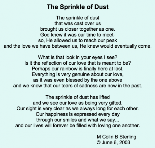 The Sprinkle of Dust Pic