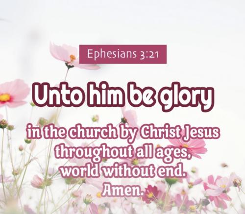 Ephesians 3:21
