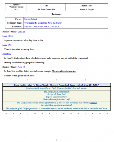 Patricia Doland's Testimony
