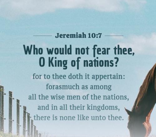 Jeremiah 10:7