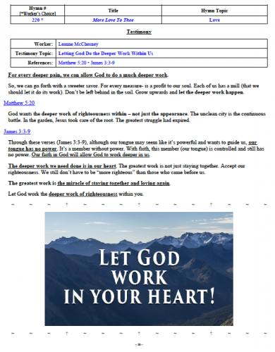 Leanne McChesney's Testimony