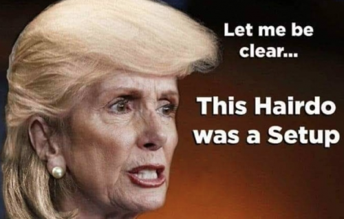 Nancy Pelosi's Hairdo Setup