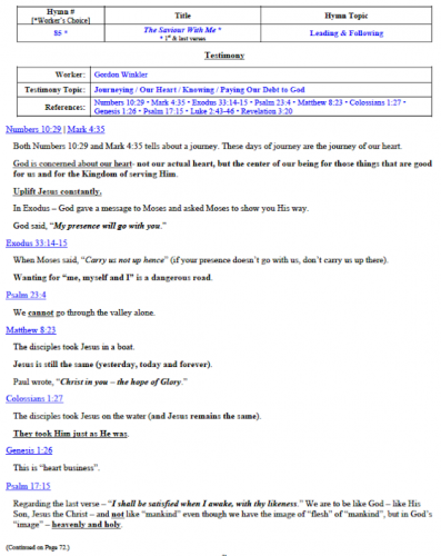 Gordon Winkler's Testimony (1 of 2)