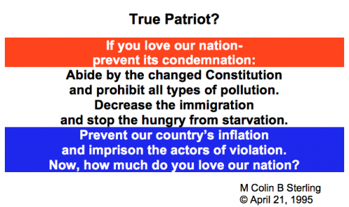 True Patriot? Pic