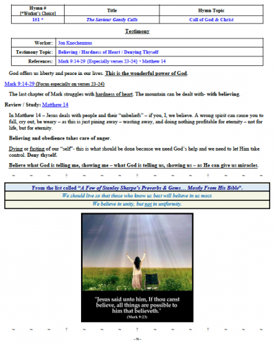 Jon Knochenmus' Testimony