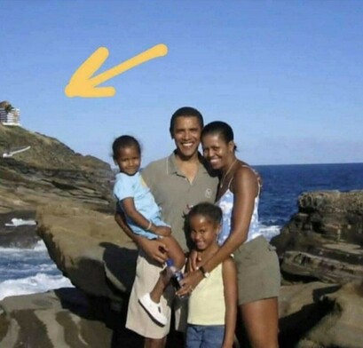 obozo brought his fake kids 2 pedo island 38992490740726