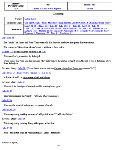 Gilbert Reese's Testimony (1 of 3)