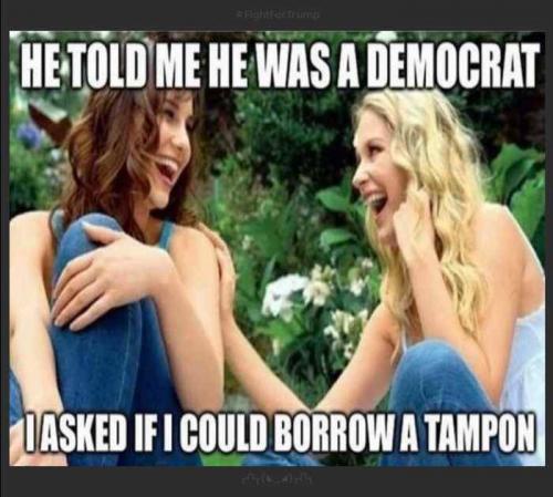 I ASKED IF I COULD BORROW A TAMPON