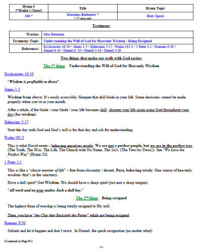 Max Bowman's Testimony (1 of 2)