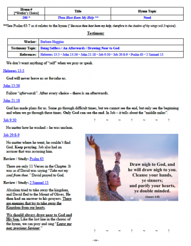 Barbara Huggins' Testimony