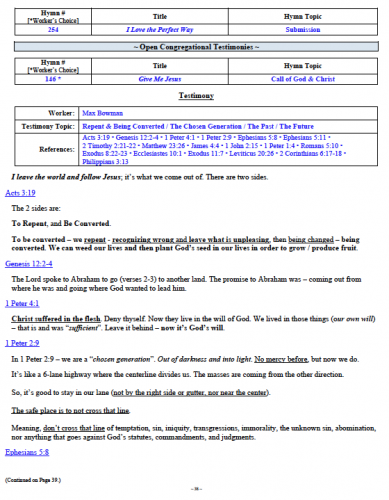 Max Bowman's Testimony (1 of 3)