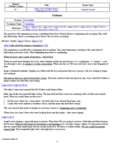 Don Puffalt's Testimony (1 of 2)