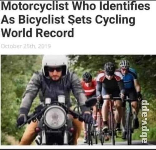 motorcyclist who identifies