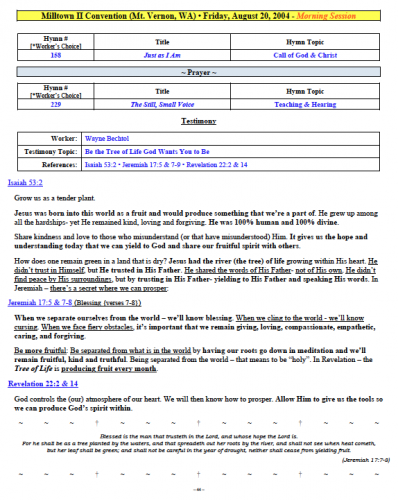 Wayne Bechtol's Testimony