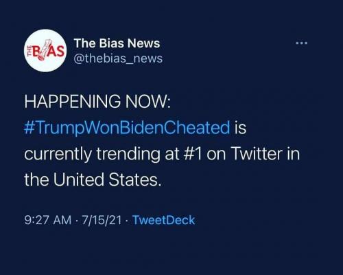 TrumpWonBidenCheated