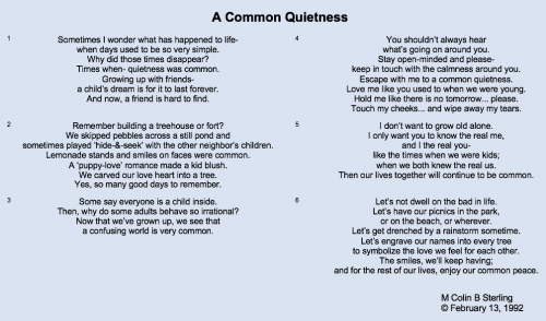 A Common Quietness Pic