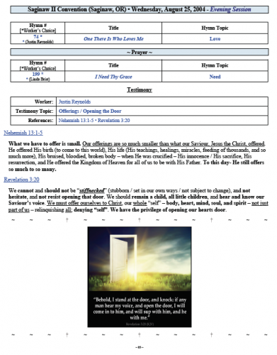 Justin Reynolds' Testimony