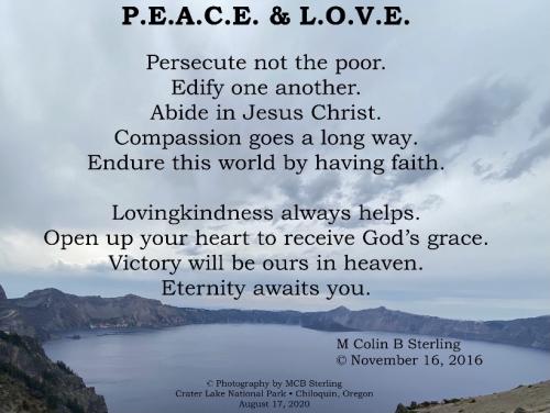 P.E.A.C.E. & L.O.V.E