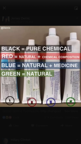 Check the labels on your toothpaste!