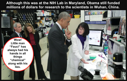 Fauci with Obama at NIH Lab in Maryland