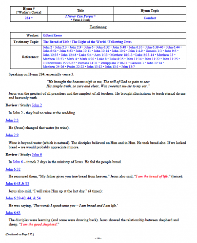 Gilbert Reese's Testimony (1 of 3)
