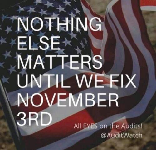 NOTHING ELSE MATTERS UNTIL WE FIX NOV 3RD