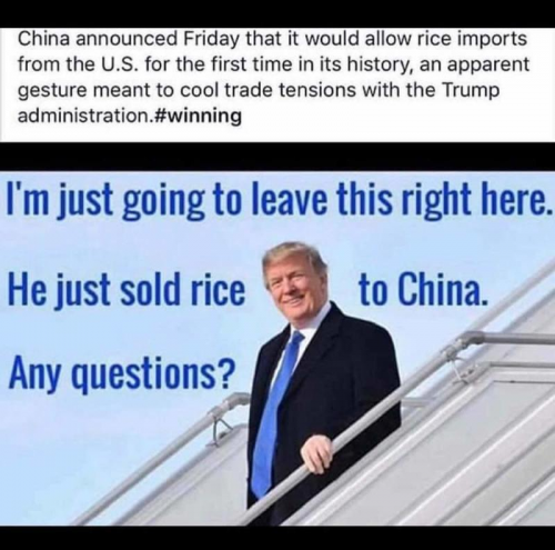 rice to China