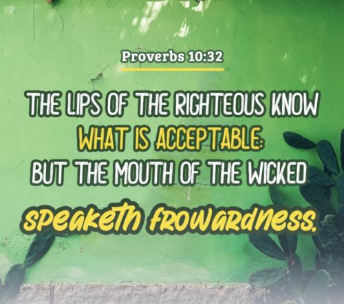 Proverbs 10:32