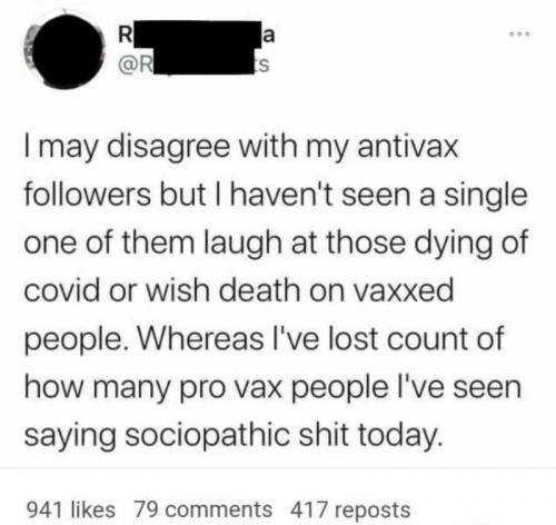 antivax followers