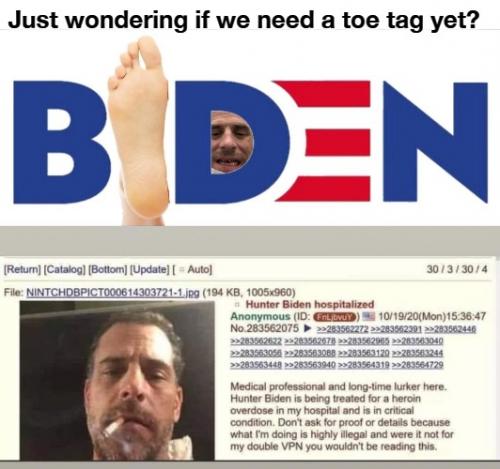 Just wondering if we need a toe tag yet