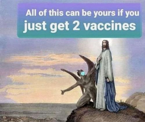 Jesus temped with 2 vaccines
