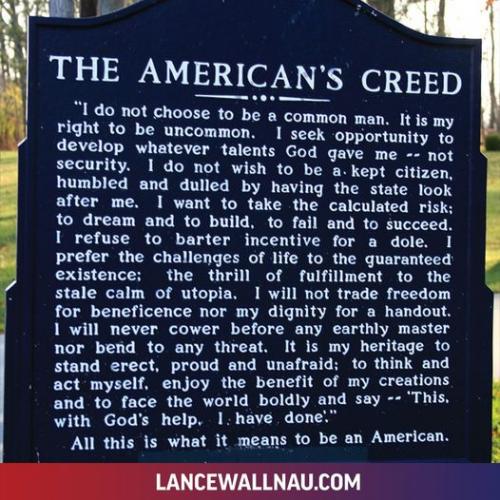 the americans creed