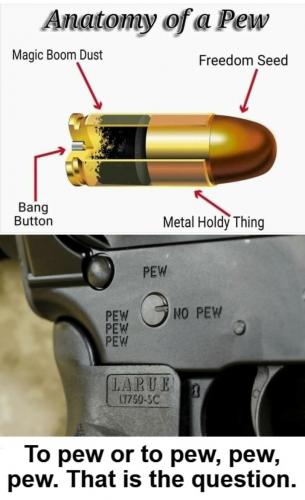 To pew or to pew pew pew That is the question