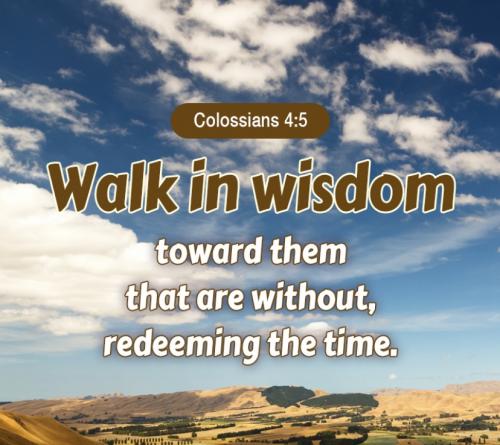 Colossians 4:5