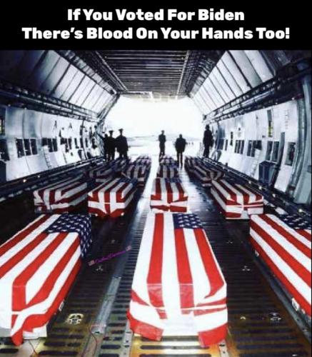 Joe Biden & Those Who Voted For Him Have Blood on Their Hands!