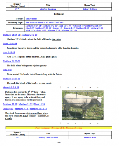 Tom Vincent's Testimony