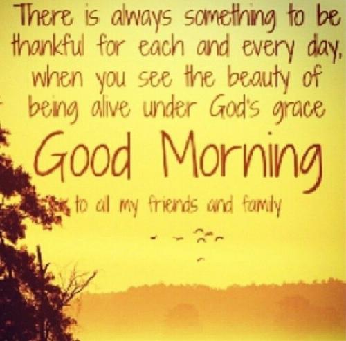 Good Morning with quote