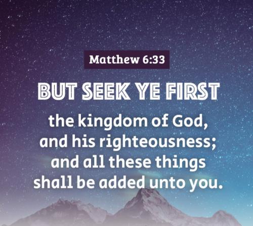 Matthew 6:33