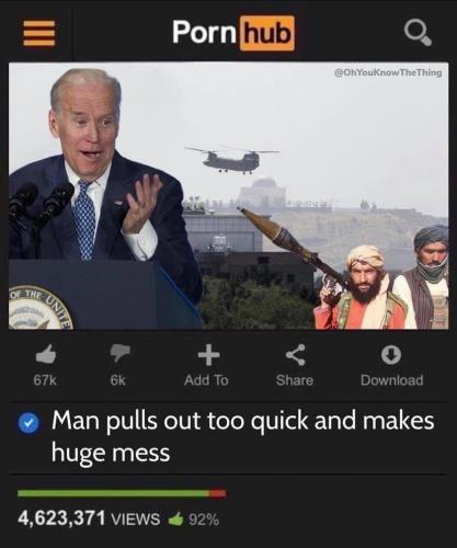 Biden pulls out too soon and makes a big mess