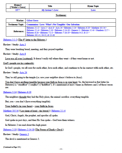 Gilbert Reese's Testimony (1 of 2)