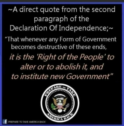 Declaration of Independence right