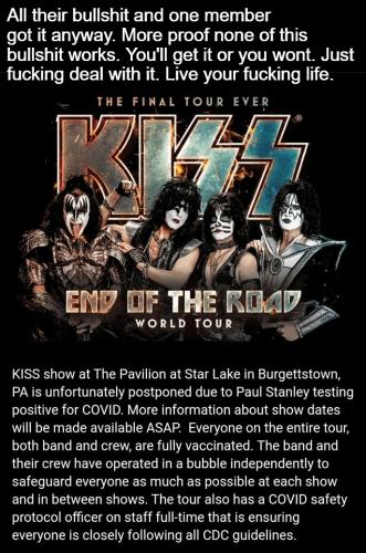 Kiss Concert postponed