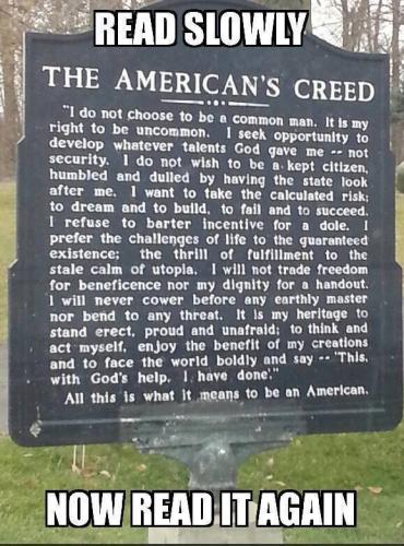 What a creed USA ðŸ‡ºðŸ‡¸ KUDOS!