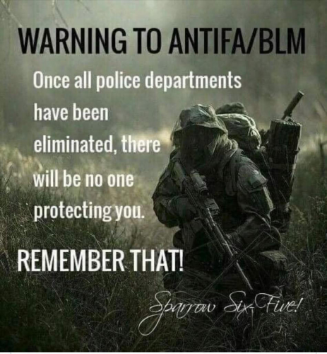 Warning to Antifa and BLM