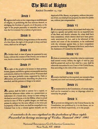 BILL OF RIGHTS